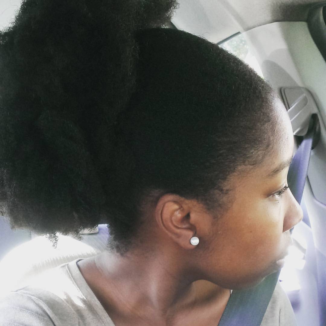 swimming with natural 4c hair